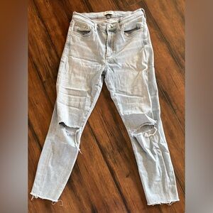 Agolde Light Blue Distressed Jeans size 30.